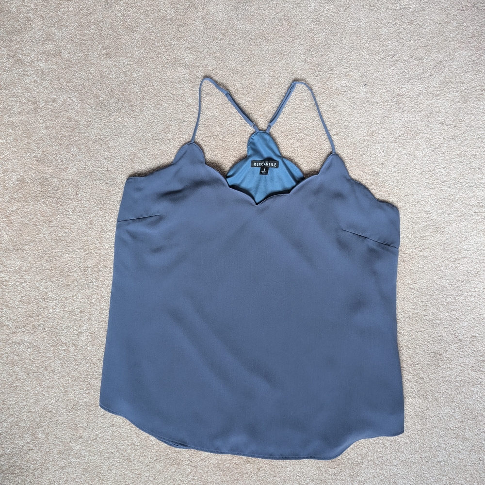 J. Crew Blue Bustier Camisole Sleeveless